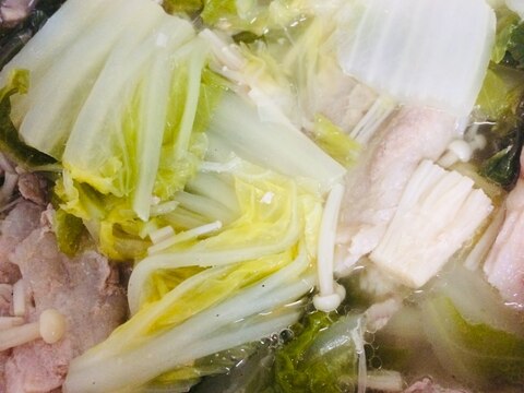 豚バラ肉と白菜のりんご酢煮込み